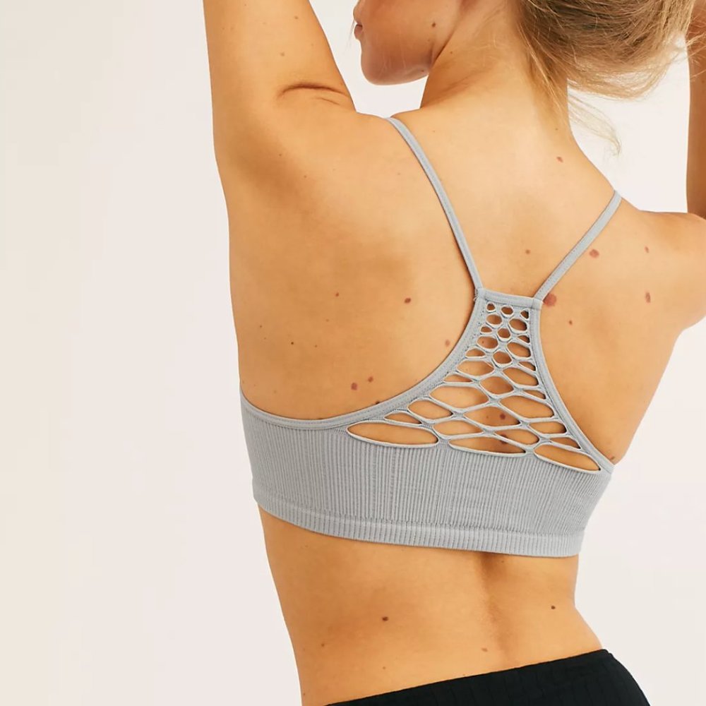 Free People "Baby Racerback" Bra M/L Grey